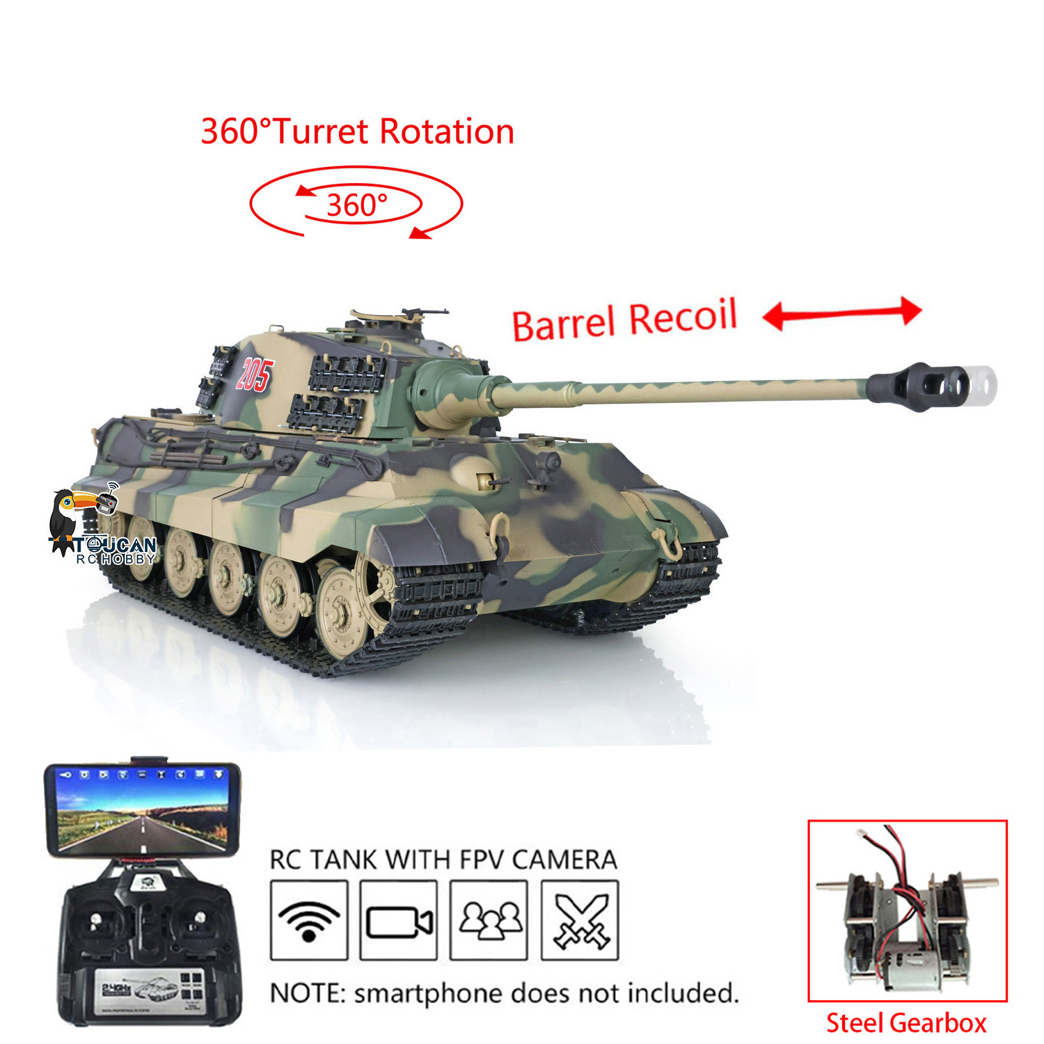 Rc Hobby Kings - Juguetes Heng Long, Tanques Panzer RC