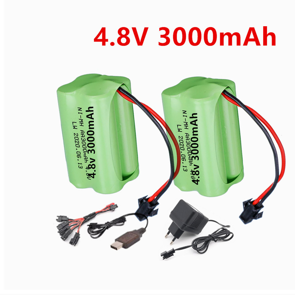 Rc Hobby Models - Batería Recargable de 4.8v 3000mAh y