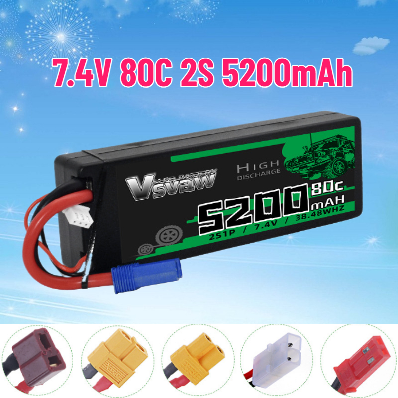 Batería Lipo de 7,4 V 80C 2S 5 - Rc Hobby Models reseña y precio
