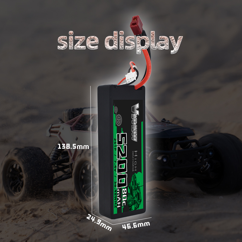 Batería Lipo de 7,4 V 80C 2S 5 - Rc Hobby Models reseña y precio