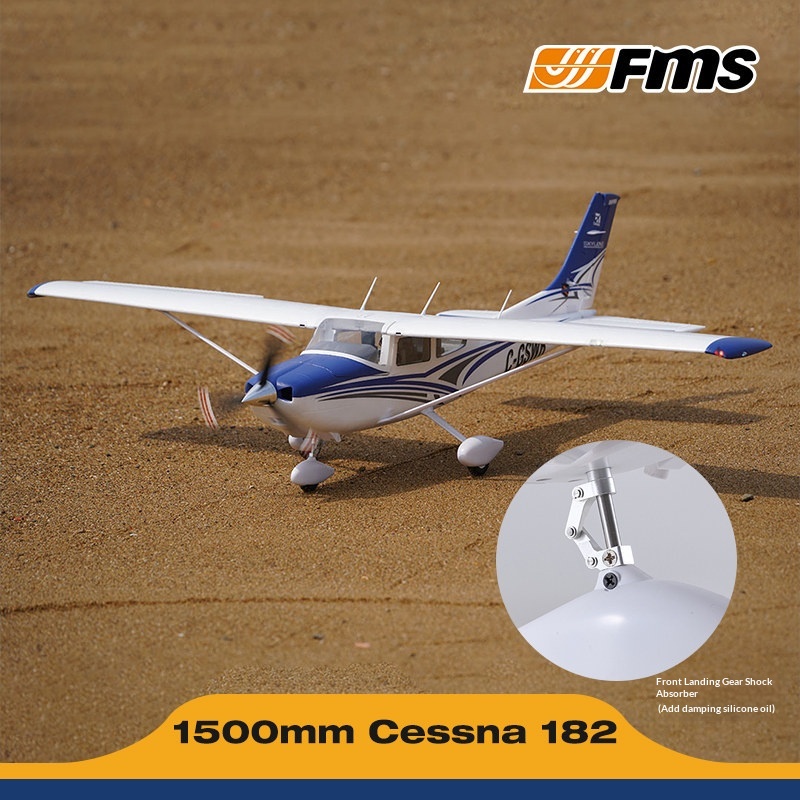 Avión RC Cessna Fms de 1500 mm - Rc Hobby Experts reseña y precio