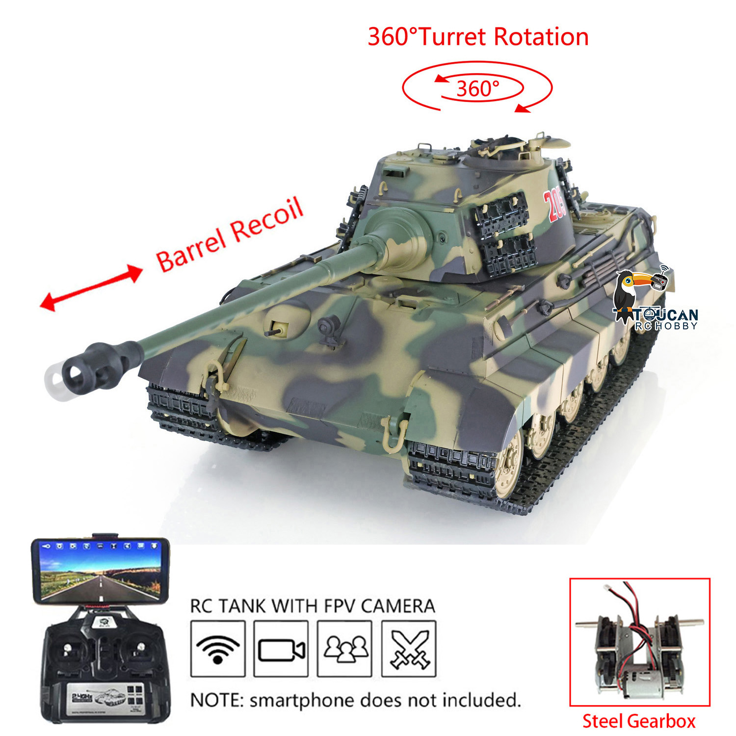 Juguetes Heng Long, Tanques Pa - Rc Hobby Kings reseña y precio